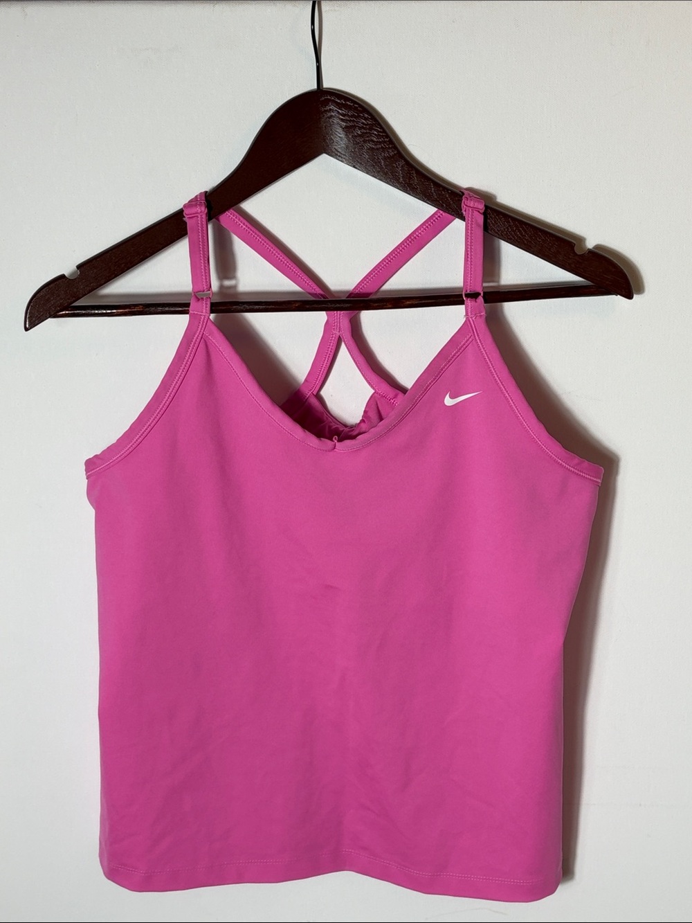 Nike Dri-FIT Pink Shelf Bra Workout Tank Top Women’s Large